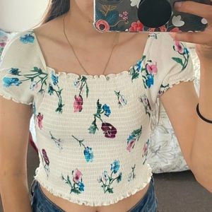 Forever21 flower croptop